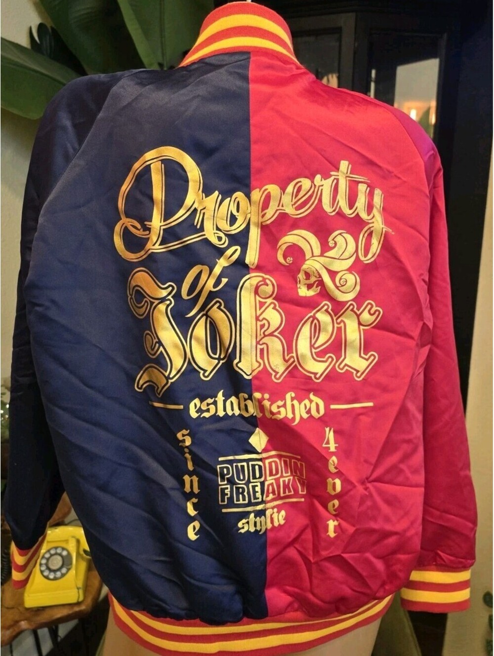 Suicide Squad Harley Quinn Property Of Joker Cosplay Jacket Size Large EUC L